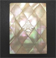 Victorian mother of pearl card case