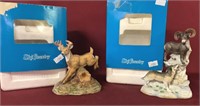 SKI COUNTRY LIMITED-EDITION DECANTER FIGURINES.