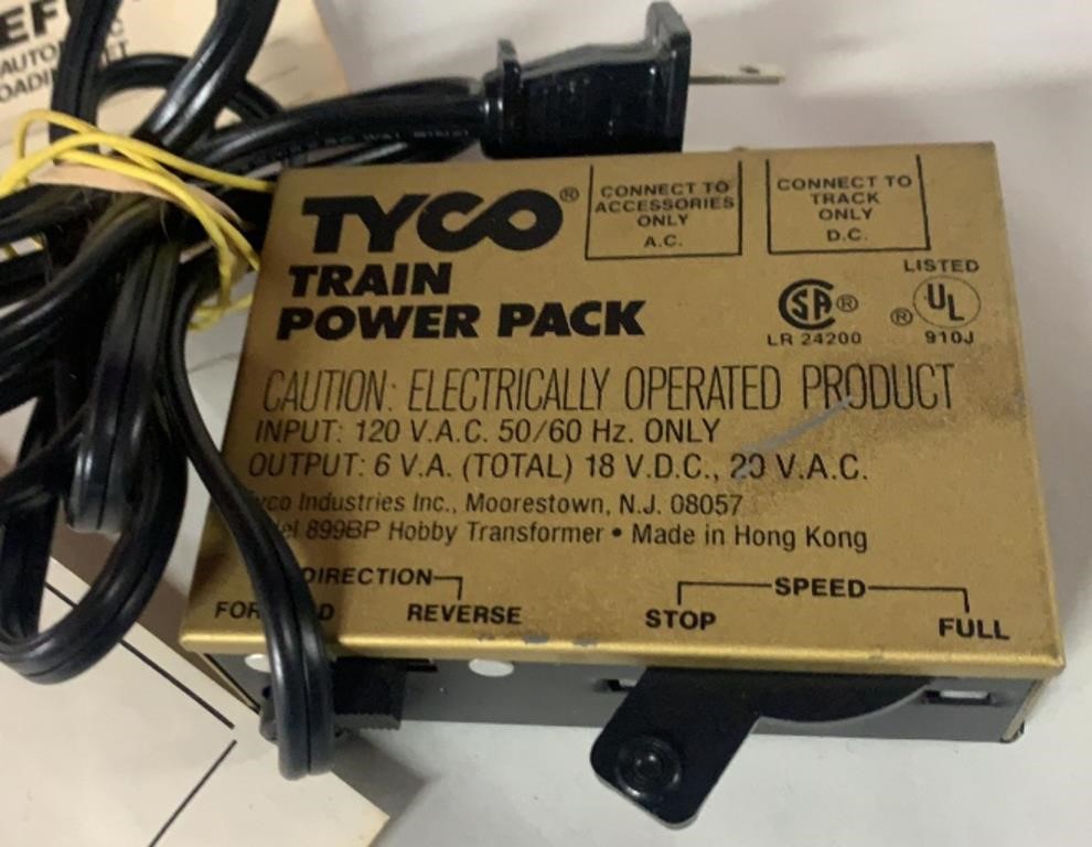 COLLECTIBLES TYCO TRAIN POWER PACK UNTESTED