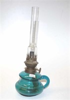 Vintage German glass fuel lamp