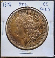 1878 8 tail feather Morgan silver dollar