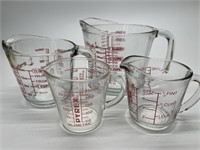 Pyrex & Anchor Hocking Glass Measuring Cups