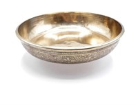 Persian silver plate bowl