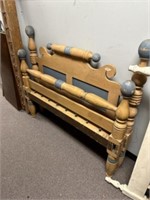 Depression Era Painting Cannon Ball Double Bed