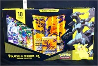 BNIB Pokemon Pikachu & Zekrom GX Tag Team cards