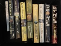 (9) John Grisham Fiction Books, Mostly Hardcover
