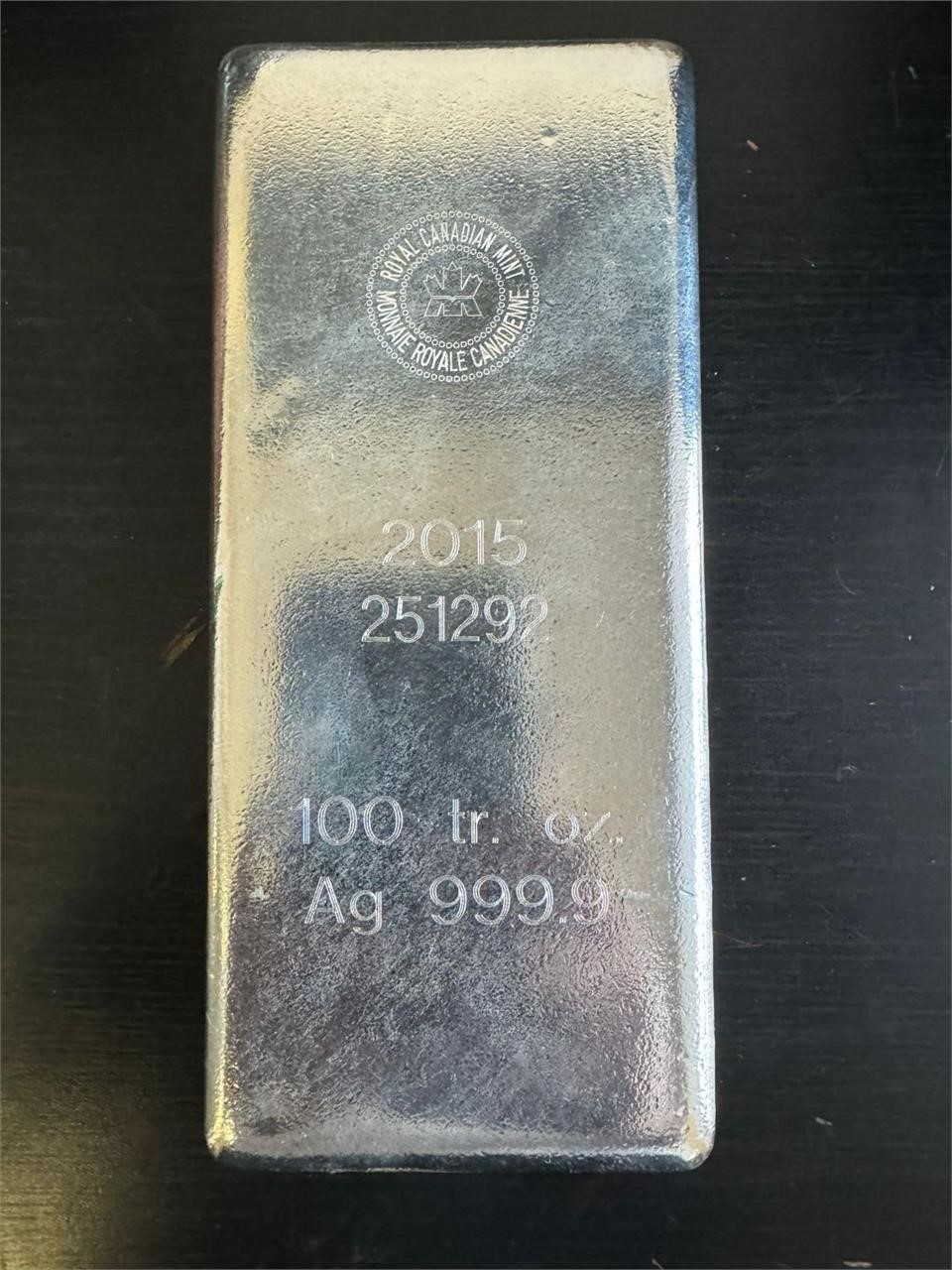 100 toz and 10 toz silver bars