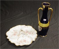 Two various decorative Limoges pieces