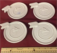 FOUR CERAMIC PLATES