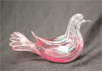 Murano art glass dove figurine