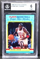 Graded 1988/89 Fleer Michael Jordan card