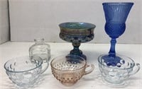 Carnival glass & other