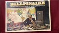 PARKER BROTHERS BILLIONAIRE BOARD GAME - OPEN
