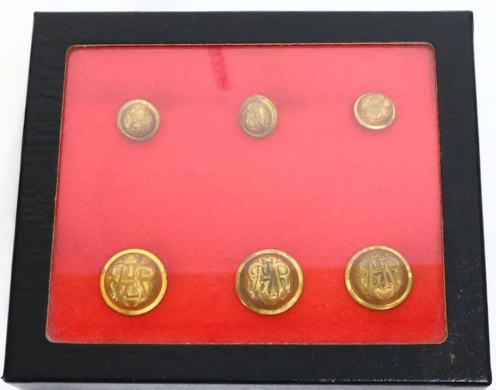 Lot of 6 genuine post Civil War veterans buttons