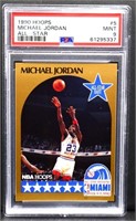 Graded mint 1990 Hoops Michael Jordan card