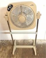 Air Innovations - Tan floor fan with remote works
