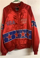 USA COCA-COLA OLYMPIC JERSEY JACKET SIZE L. SOME