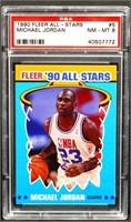 Graded 1990 Fleer All Stars Michael Jordan card