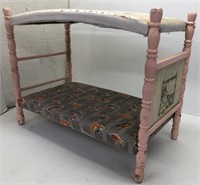 Vintage doll bed w/canopy