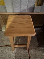 SQUARE WOODEN  STOOL