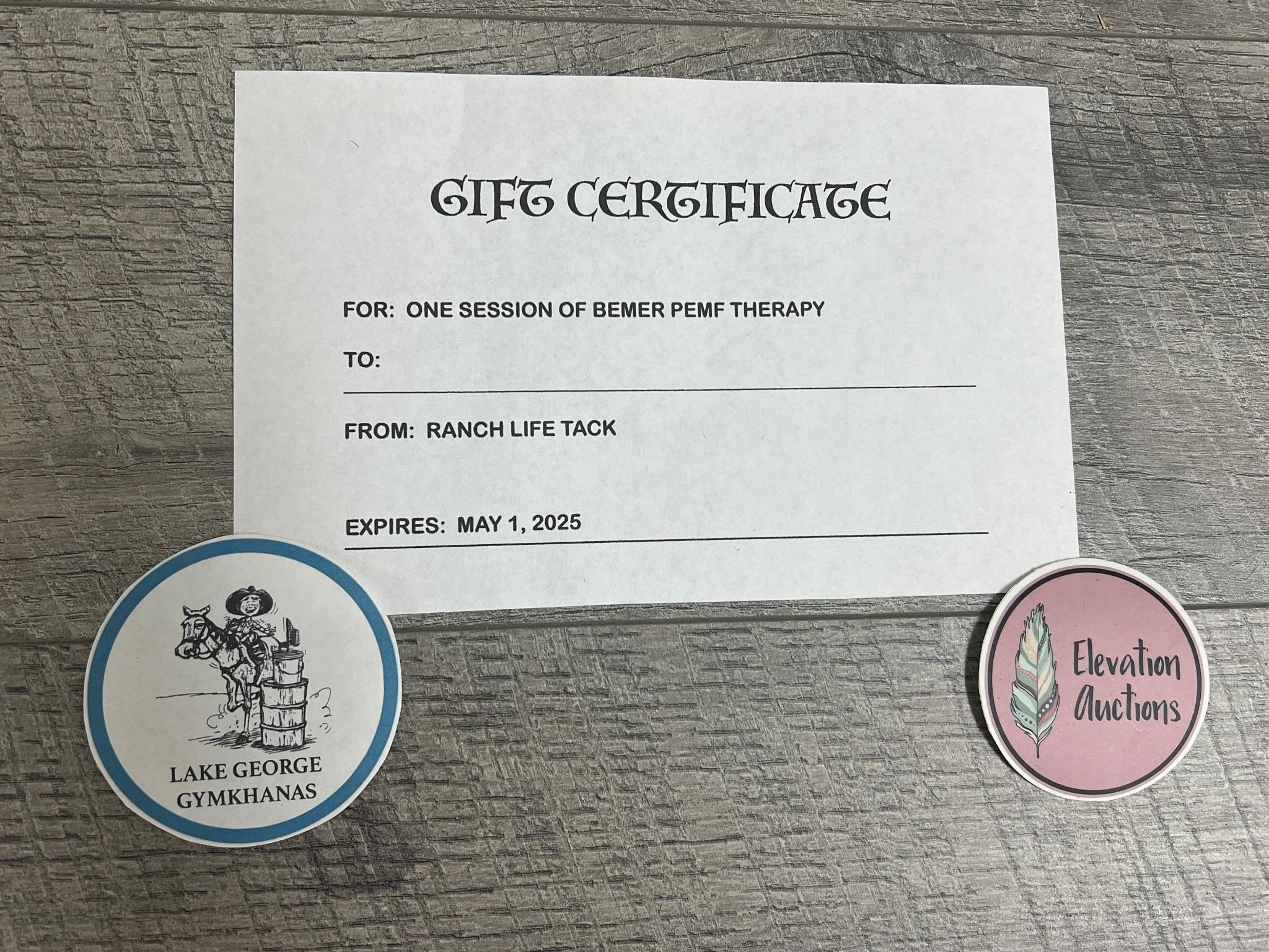 Gift Certificate 1 session of BEMER PEMF Therapy