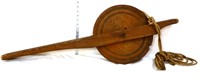 Vintage wood pulley