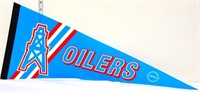 Vintage Houston Oilers pennant