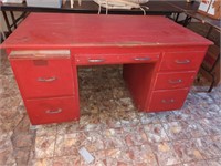 6 drawer wooden desk