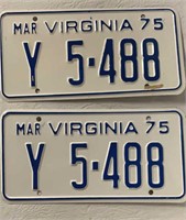 1975 LICENSE PLATES