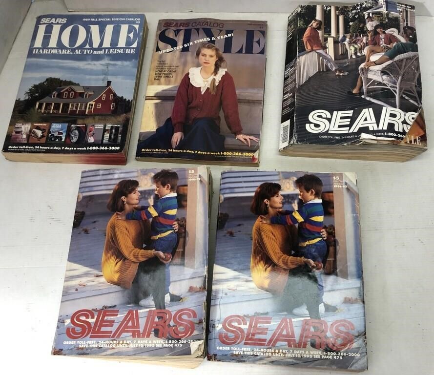 Sears Catalogs 1989, 1991-1992