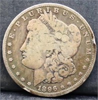 1896O Morgan silver dollar