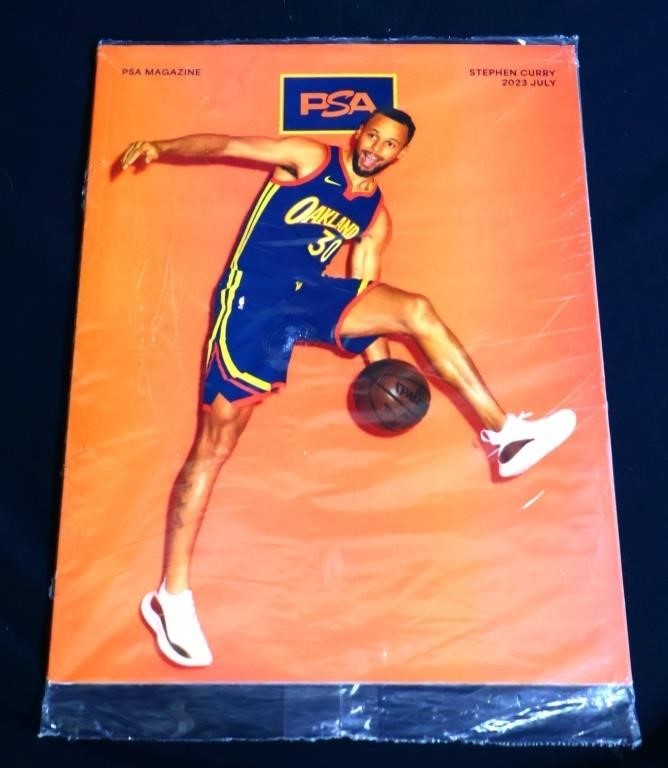 July 2023 PSA magazine, Stephen Curry cover