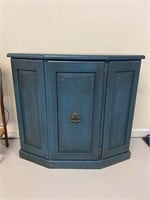 Vintage Navy Blue Storage Cabinet