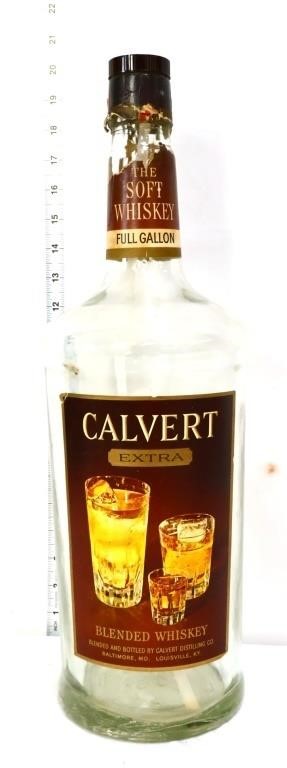 Calvert Whiskey display bottle, see photos