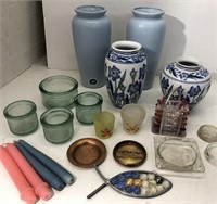 Vases, ashtrays & other