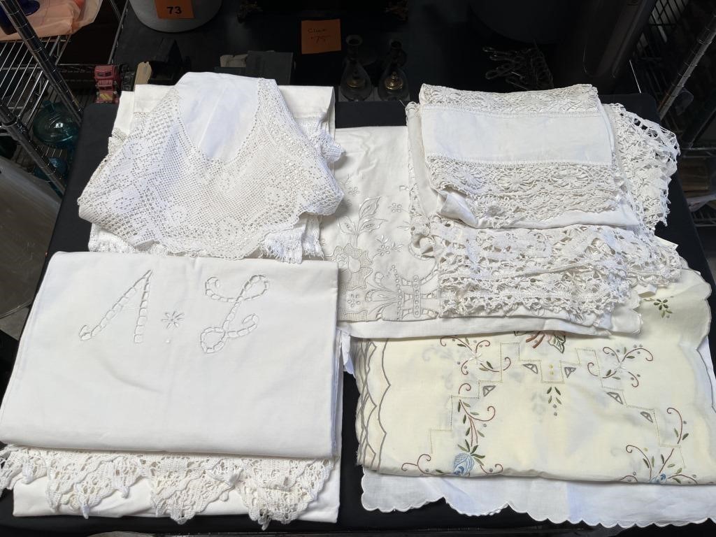 Assorted Antique Table Cloths