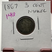 1867 3 CENT NICKEL