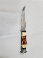 Stag Handle Compass Hunter Knife