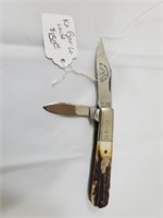 Ka Bar Lo Dogs Head Pocket Knife Stag