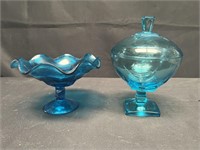 Blue Crystal Dishes