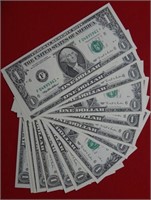 (20) $1 Federal Reserve Notes Notes Star Notes