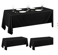 DIYMAG 12 Pack Black Plastic Table Cover, 54 Inch