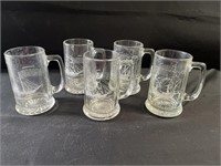 (6) Ship Glass Mugs & More