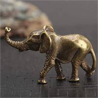 KKONION Vintage Brass Elephant Statue for Home Dec
