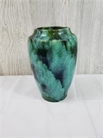 Vintage Green Onyx Pottery Vase