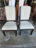 Lot 2 Frontgate Brand White Sitting Chairs