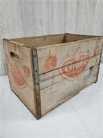 Wooden Graf's Root Beer Crate Box