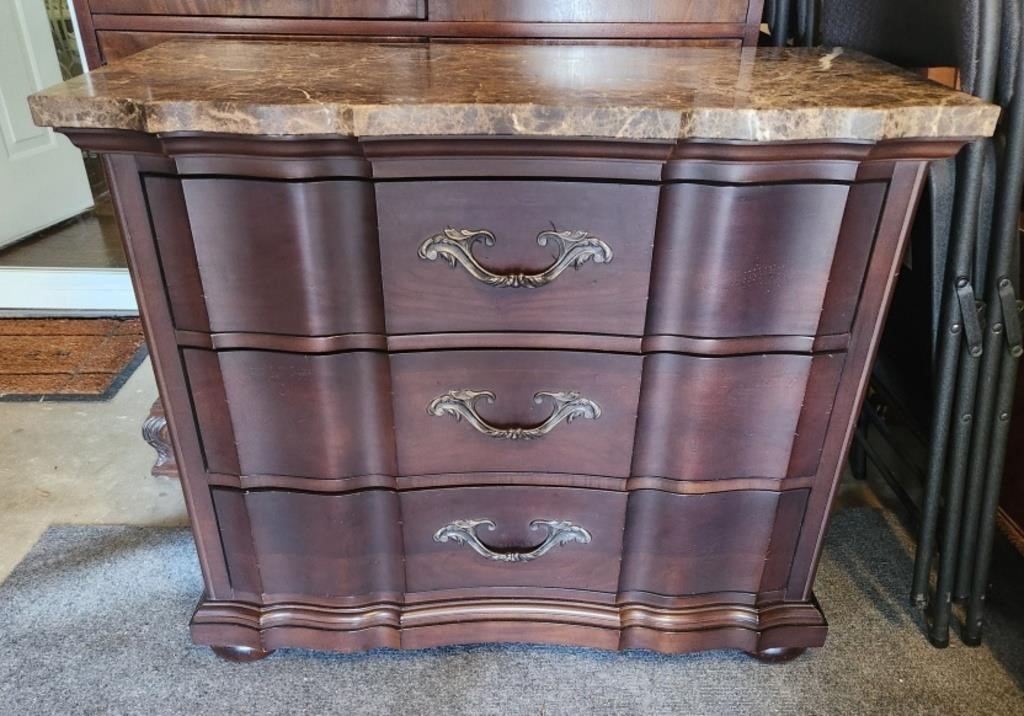 Bernhardt 3 Drawer Chest w/removable Marble top