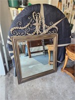 Large Uttermost Wall hanging Ornate mirror