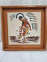 Amazing Sandstone Native American framed pic